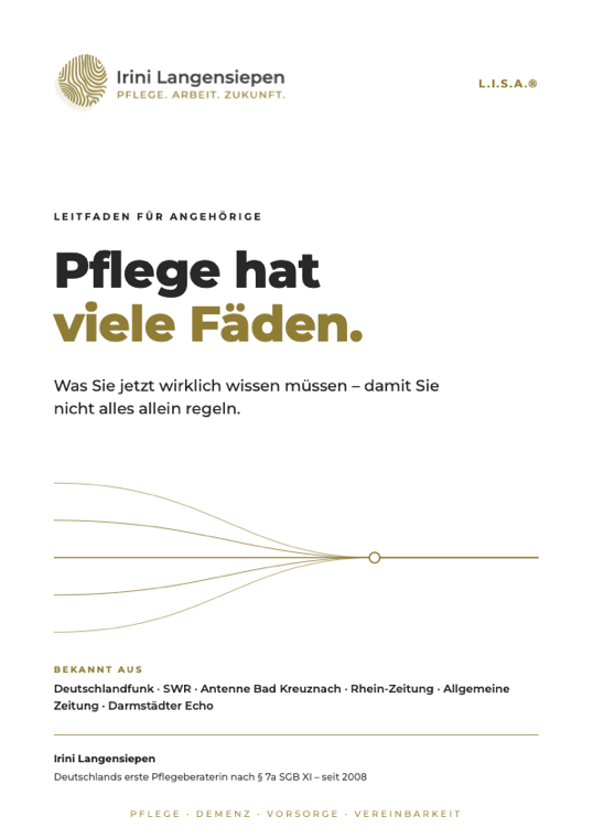 Leitfaden für Angehörige – Titelseite