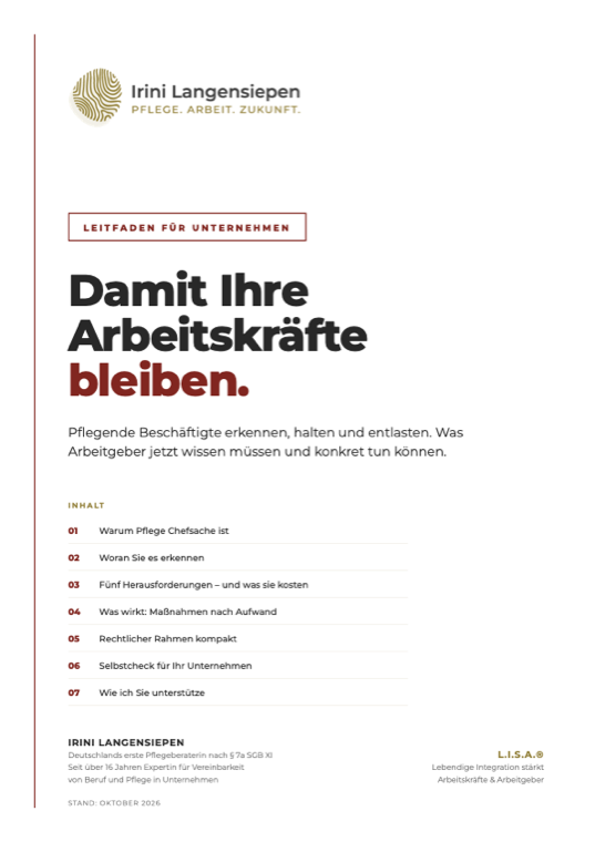 Leitfaden für Unternehmen – Titelseite
